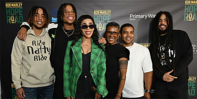 Attendees at Bob Marley Hope Road